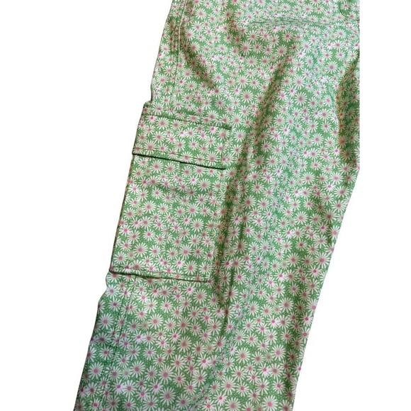 Ragged Priest Urban Outfitters Cargo Pants Womens Size Large 33x29 Green Daisies - Picture 2 of 9